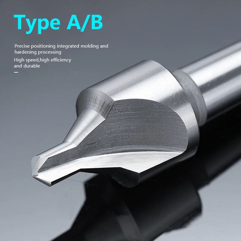 HAMPTON 1PCS High Quality A B Type Taper Shank HSS Center Drill 120-160mm A5-A12 B5-B12 Carbide Metal Drill Bit