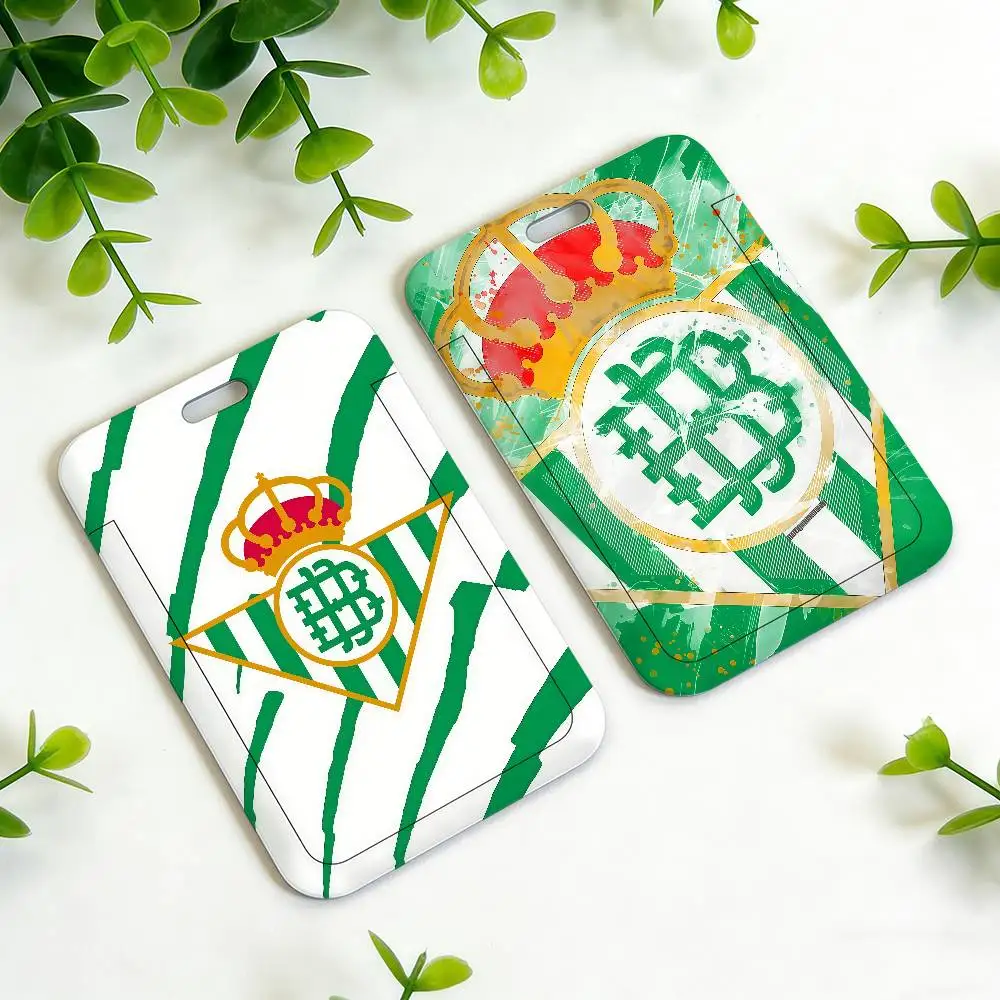 Football R-Real B-Betis Card Holders Lanyards Door Card Case Hanging Rope Holder Neck Strap Business Card Gift