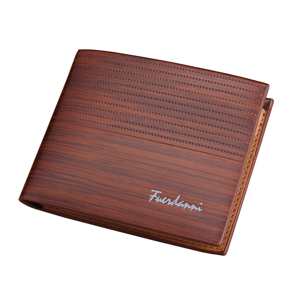 

Винтажный мужской кошелек из искусственной кожи, короткие тонкие кошельки, зажим для денег, держатель для кредитных карт, кошельки, сумка