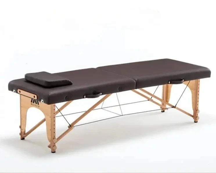 Mesa de Masaje portátil plegable de madera, cama de Masaje para tatuaje de pestañas, Camilla ajustable de fisioterapia, muebles de belleza