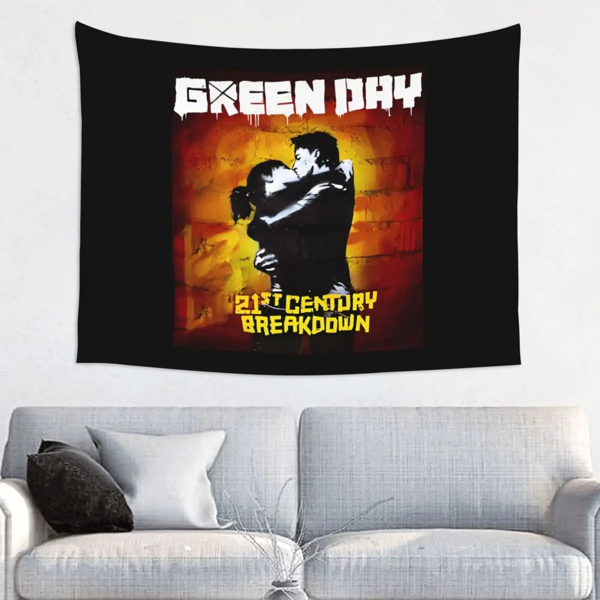 Green Day Punk Rock Music Tapestry Hippie Wall Hanging American Idiot Albuum Room Decor Table Cover Witchcraft Tapestries