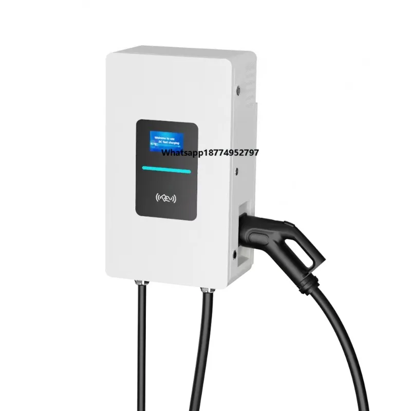 40KW CCS1 IP54 DC EV Charger Wall Box Movable Fast Charging Station 380V Input New