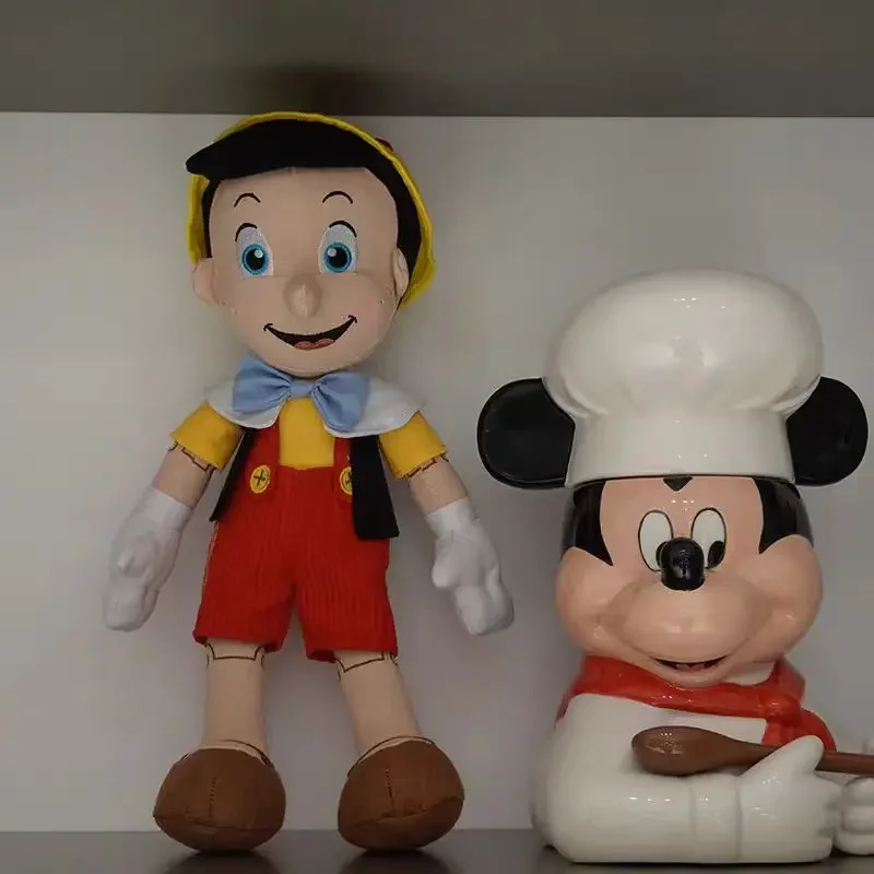 40cm Disney Pinokio lalki przygody zabawki z kreskówek pluszowe zabawki miękkie zabawki lalki Kawaii urodziny prezent na boże narodzenie dla dzieci