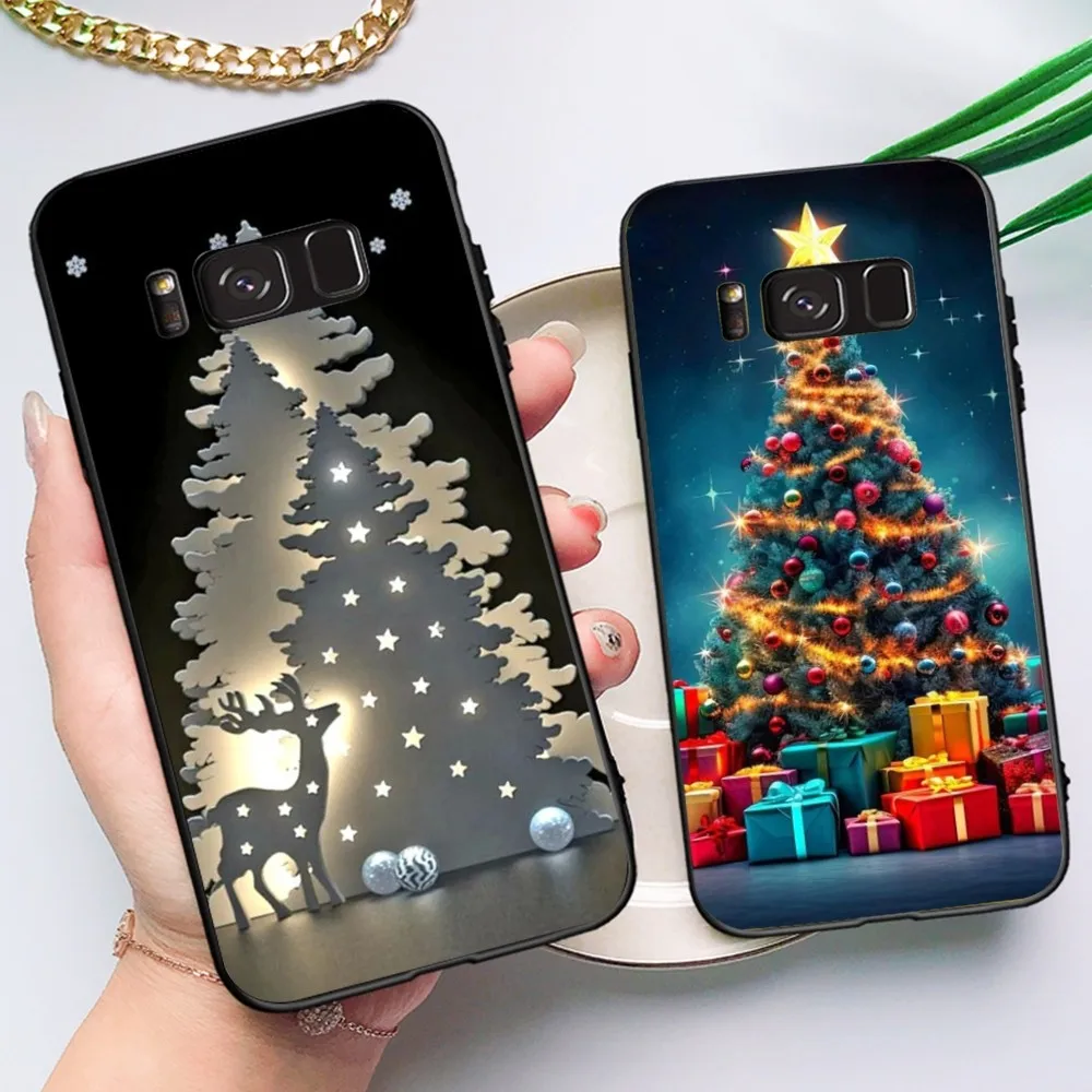 

Merry Christmas Deer Tree Lights Phone Case For Samsung Note 8 9 10 20 Pro Plus Lite M 10 11 20 30 21 31 51 A 21 22 42 02 03