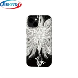 Niche Darkness Angel Duricrust Phone Case For Iphone 15 14 13 Pro Max Art Cartoon Oil Painting Phone Cover Back Protective Funda