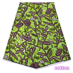 Wholesale African Wax Prints fabric for sewing meters Cotton Materail For Party Dress Guaranteed 6 Yards/Lot Cloth 24fs1460