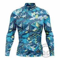 New Men Swimming T-shirt Swimsuit Beach Swimwear Long Sleeve Surfing Suit Surf Clothes Summer Long Sleeves Apparel