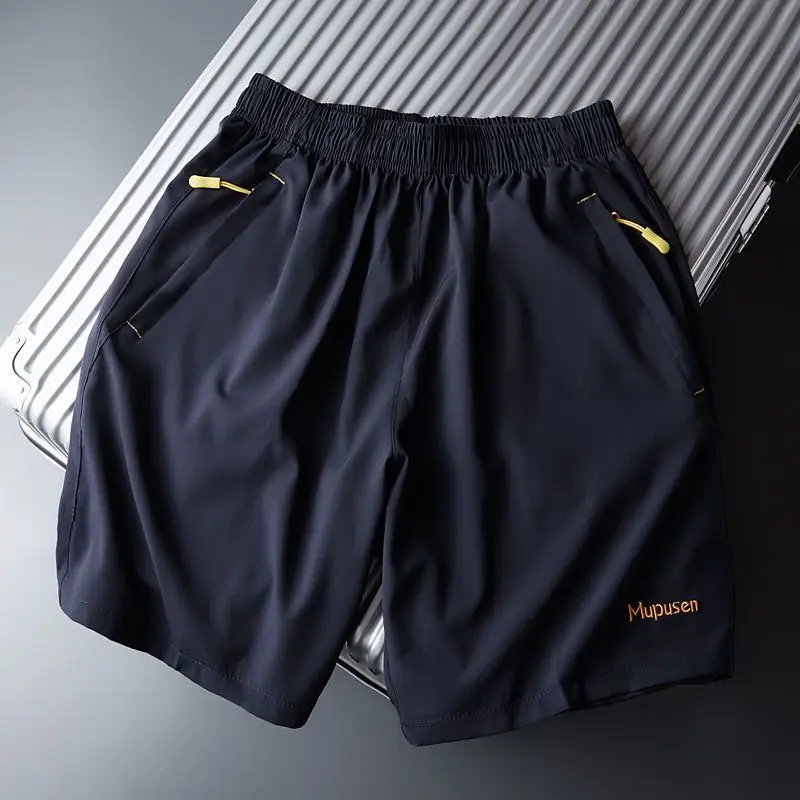 

Men's Summer Sport Ice Silk Loose Casual Thin Running orts Qui Dry Breathable Straight Leg Eighteen Pants