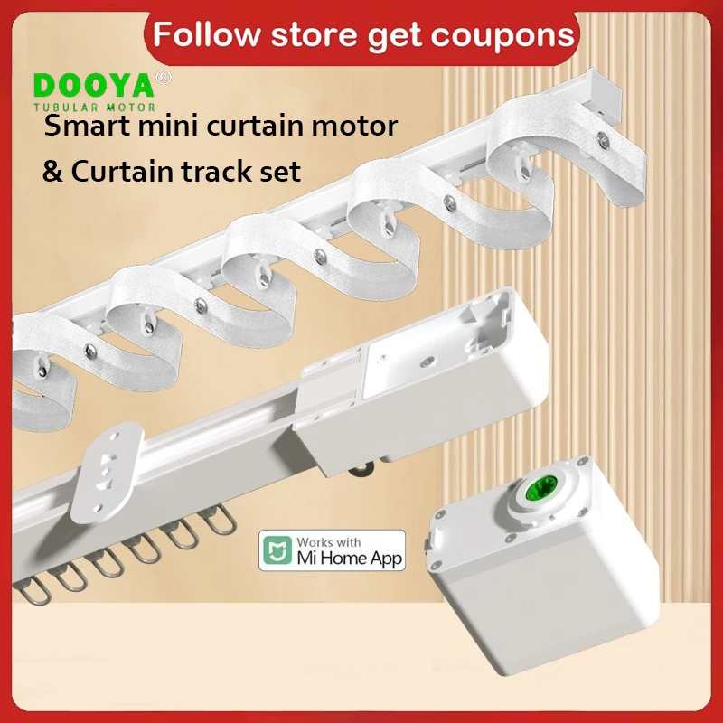 

Dooya mini Curtain Motor Track Set Customized S Wave Curtain Track Ripple Fold Curtain Rail for S Fold Tape Curtains Rod Mi Home
