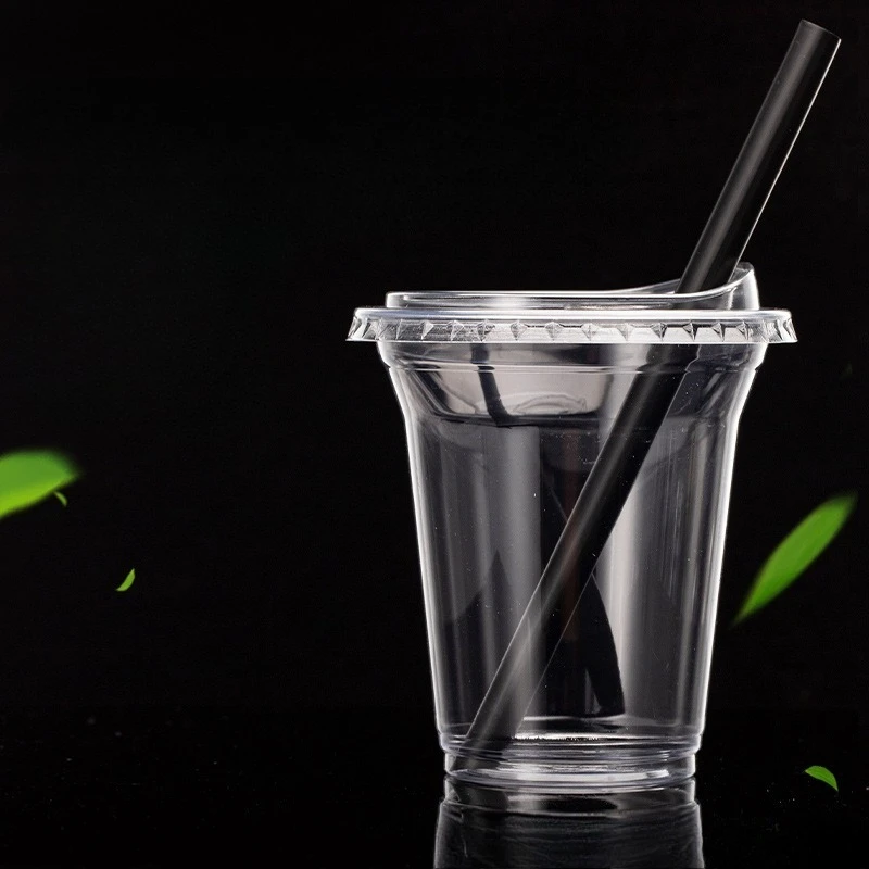 10pcs Disposable Packaged Internet-Famous Dudu Cup Cold Drink Plastic Cup, Coffee Coconut Milk Latte, Tea, PET Beverage Cup - view 3