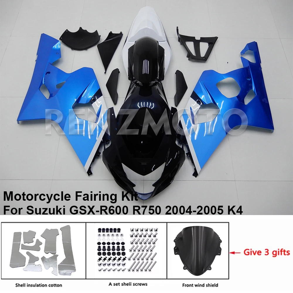 Для SUZUKI GSXR 600 750 2004-2005 K4 K5 обтекатель мотоциклетный комплект украшение пластиковая защитная пластина аксессуары корпус 2007c