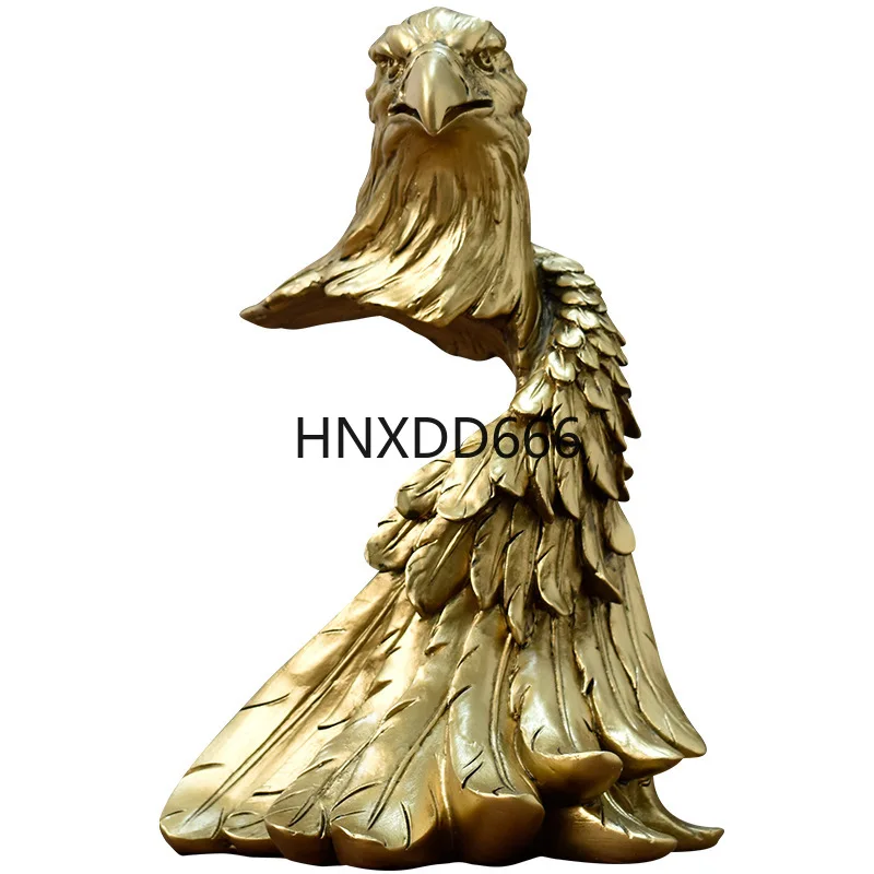 

Resin Handicraft Golden Bird Eagle Artificial Animal Sculpture Golden Eagle Statue Falcon Decorative Figurines Home Decoration