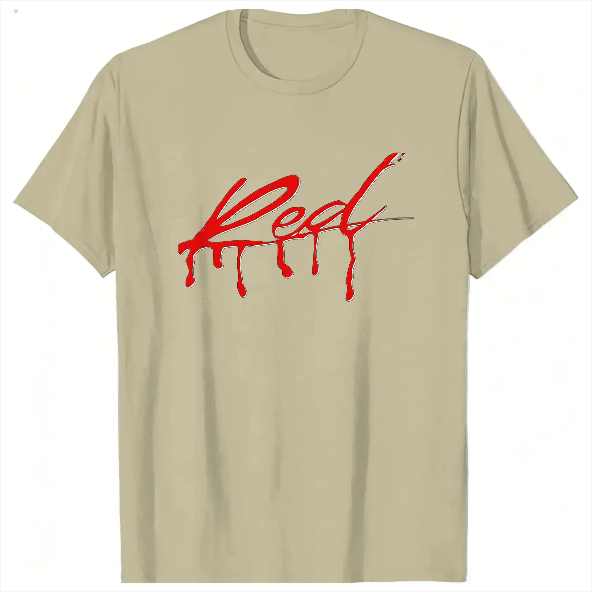 Playboi Carti  Whole Lotta Red Logo T Shirt for Men 100% Cotton Cool T-Shirt Round Neck  Tees Short Sleeve Clothing Plus Size