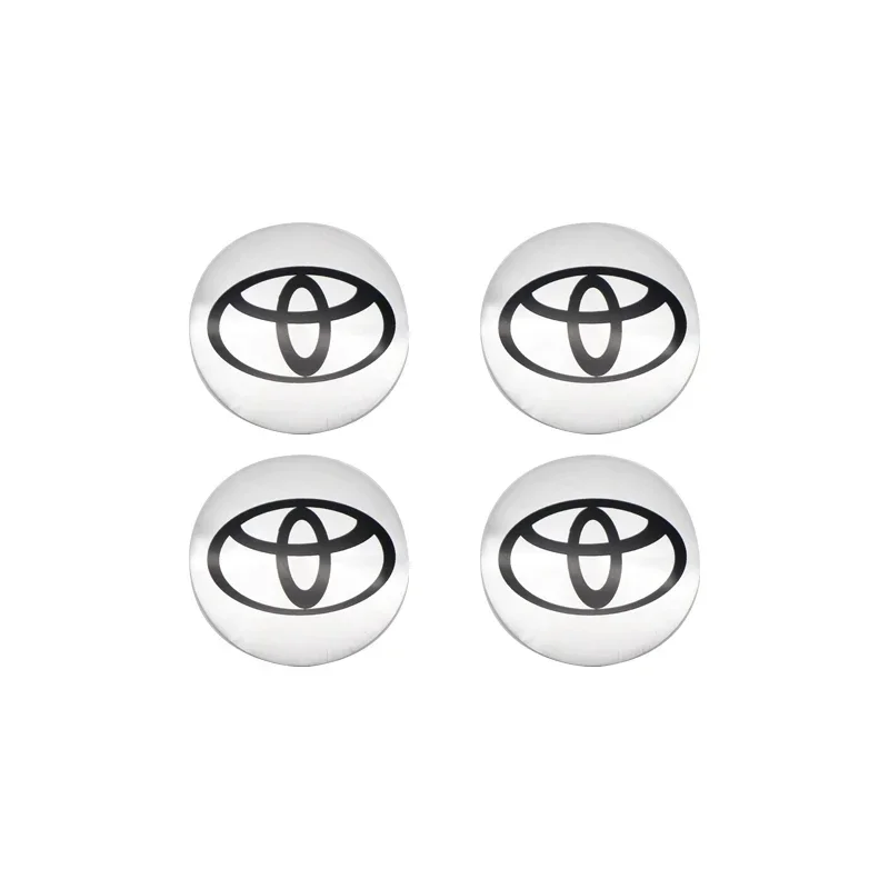 56mm Wheel Center Hub Cap Logo Decal Rim Cap Logo Decal For Toyota Corolla Yaris Rav4 Camry Avensis Auris C-hr 86 Prius Corolla