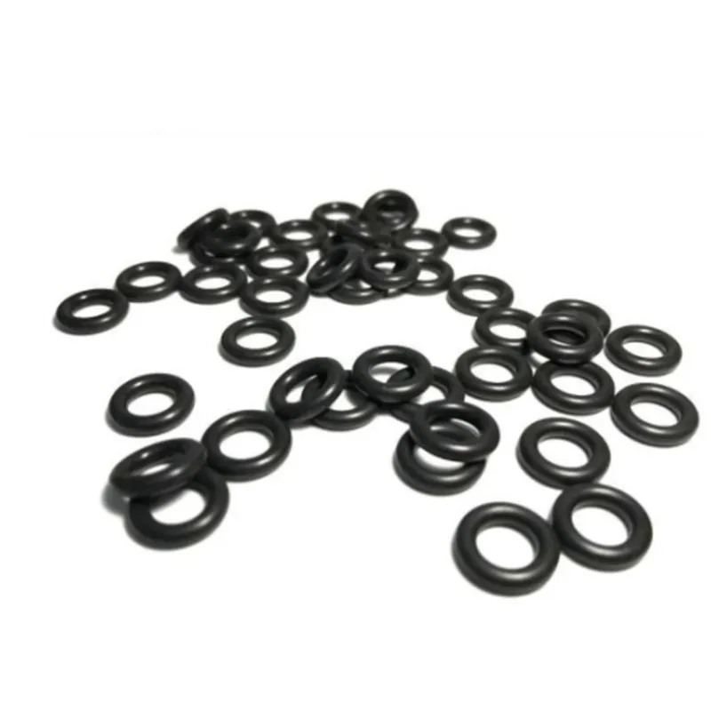 50/100Pcs Fluoro Rubber Ring Black FKM Oring Seals Thickness 2mm OD5-11mm O Ring Washer Seal Rubber Ring Gasket Mechanical