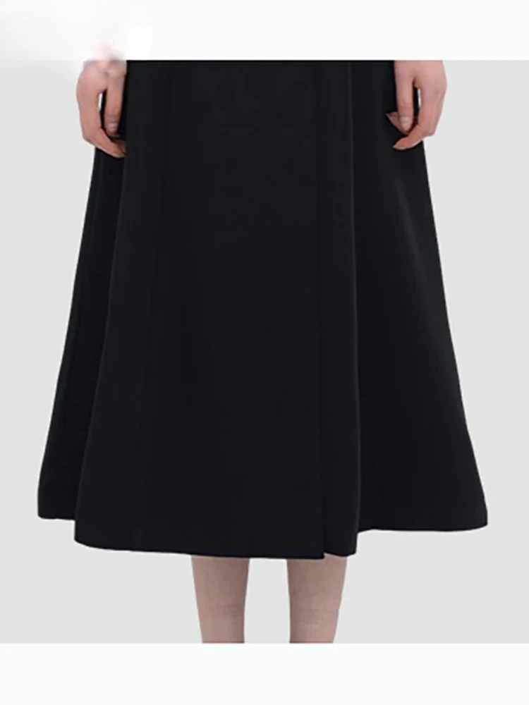 Trench lungo aderente nero da donna, chic ed elegante, monopetto, abbigliamento firmato di lusso, primavera, elegante 2025, vendita calda