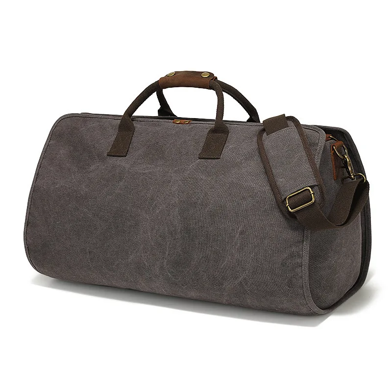 Large Capacity Travel Bag Men PU Leather Duffel Gym Sports Luggage Weekend Overnight Bag for Moving Yoga