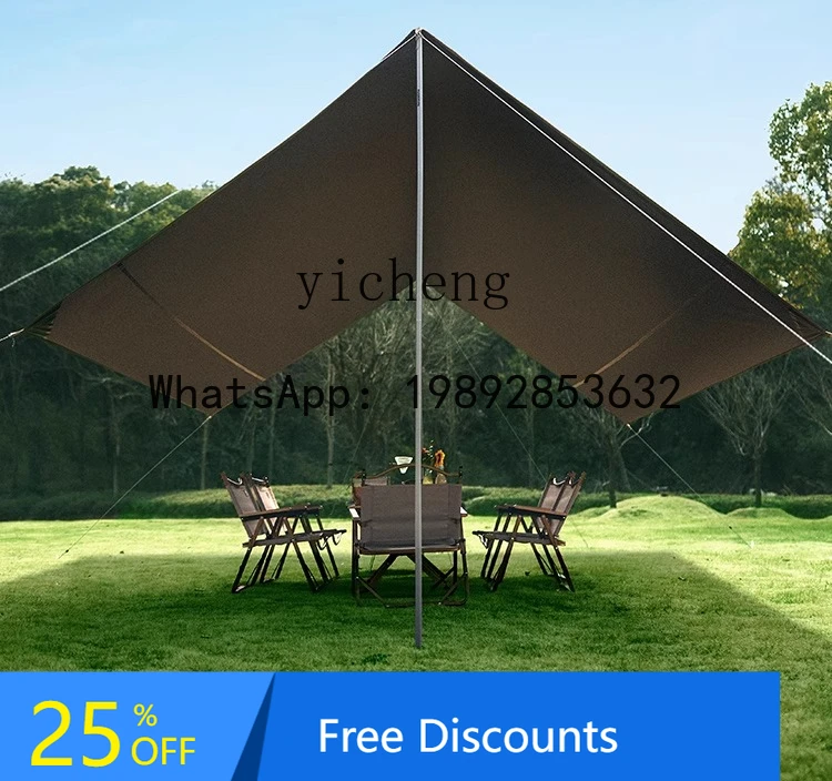 

AA decorative ornaments canopy outdoor large camping vinyl camping canopy portable awning