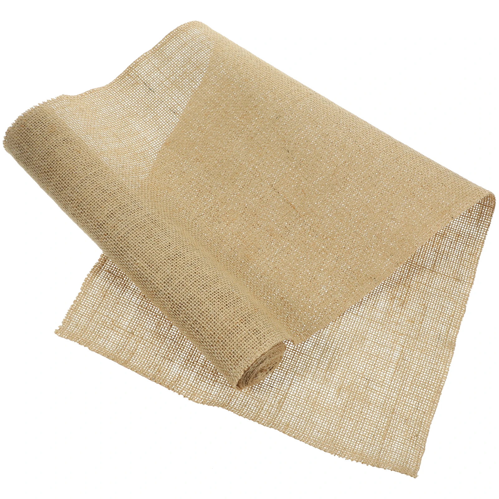 

Jute Cloth Hessian Table Runner Burlap Cotton Linen Rustic Farmhouse Decor Craft Wedding Party Birthday Baby Shower Tablecloth