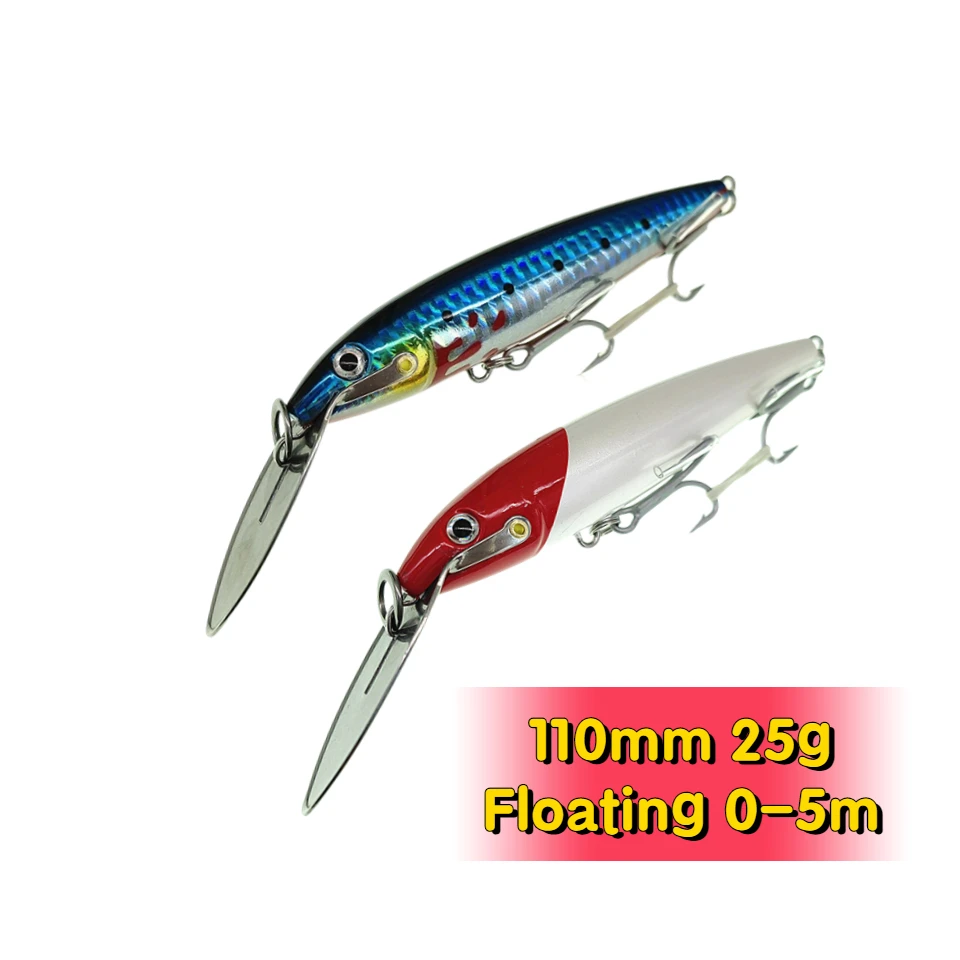 

25g Wobblers For Trolling/Pike/Fish Floating Jerkbait Minnow Fishing Lure Tackle Swimbait Artificial Big Bait Hard Lures