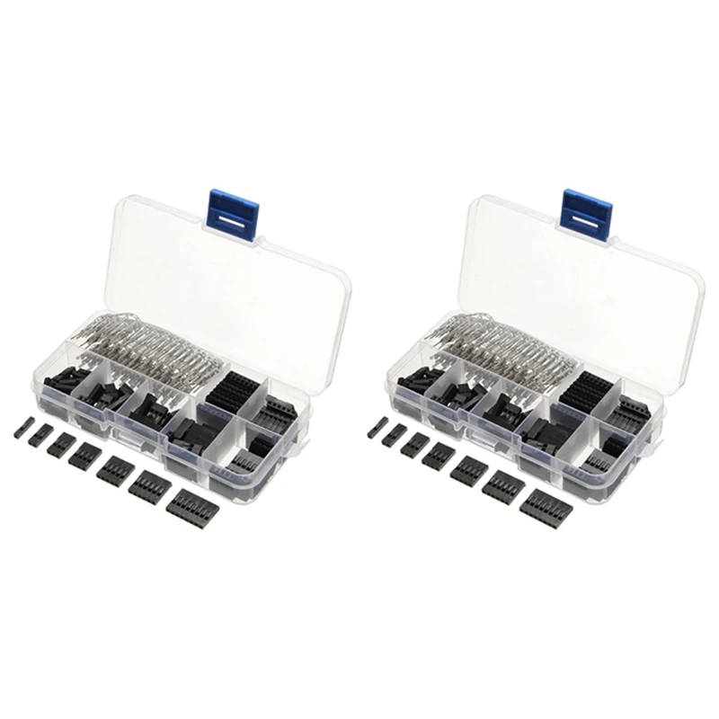 

620Pcs 2.54Mm Male+Female Dupont Wire Jumper And Header Connector Housing Kit