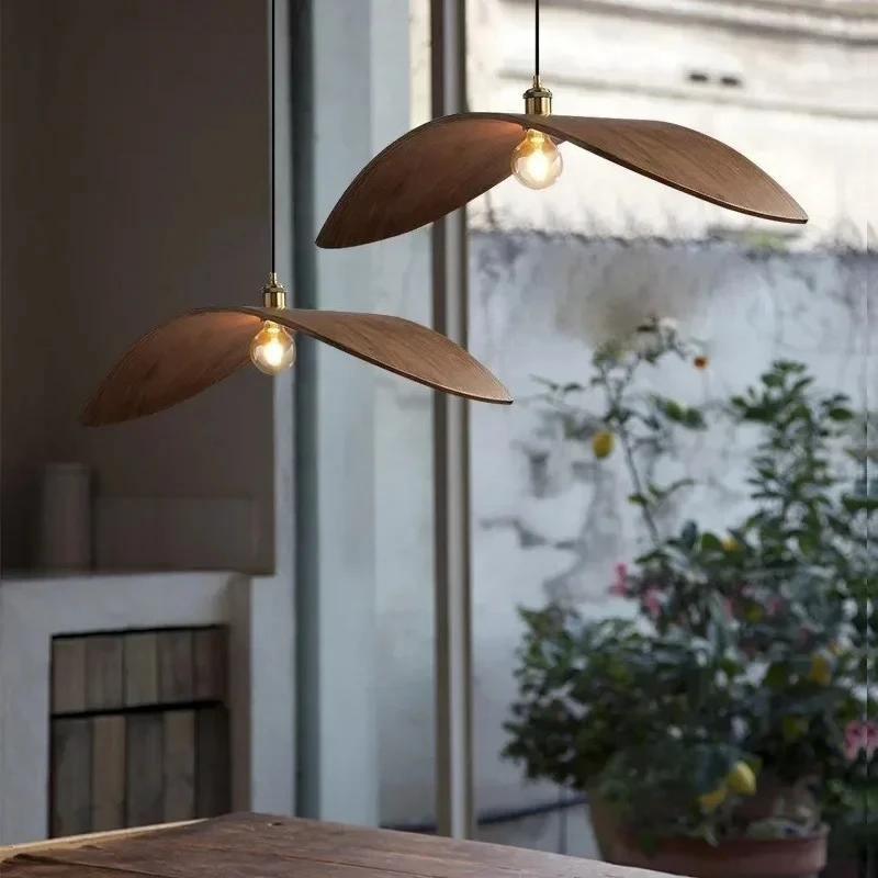 Japanese Wabi Sabi Wind Wooden Pendant Lights Creative Flying Bird Design Chandelier Parlor Restaurant Teahouse Ceiling Lighting