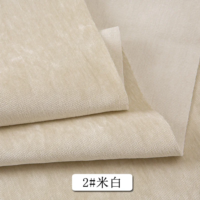 High-End Sofa Fabric Plain Chenille Cloth Sofa Cover Tablecloth Pillow Curtain Bay Window Cushion Cushion Velvet Fabric