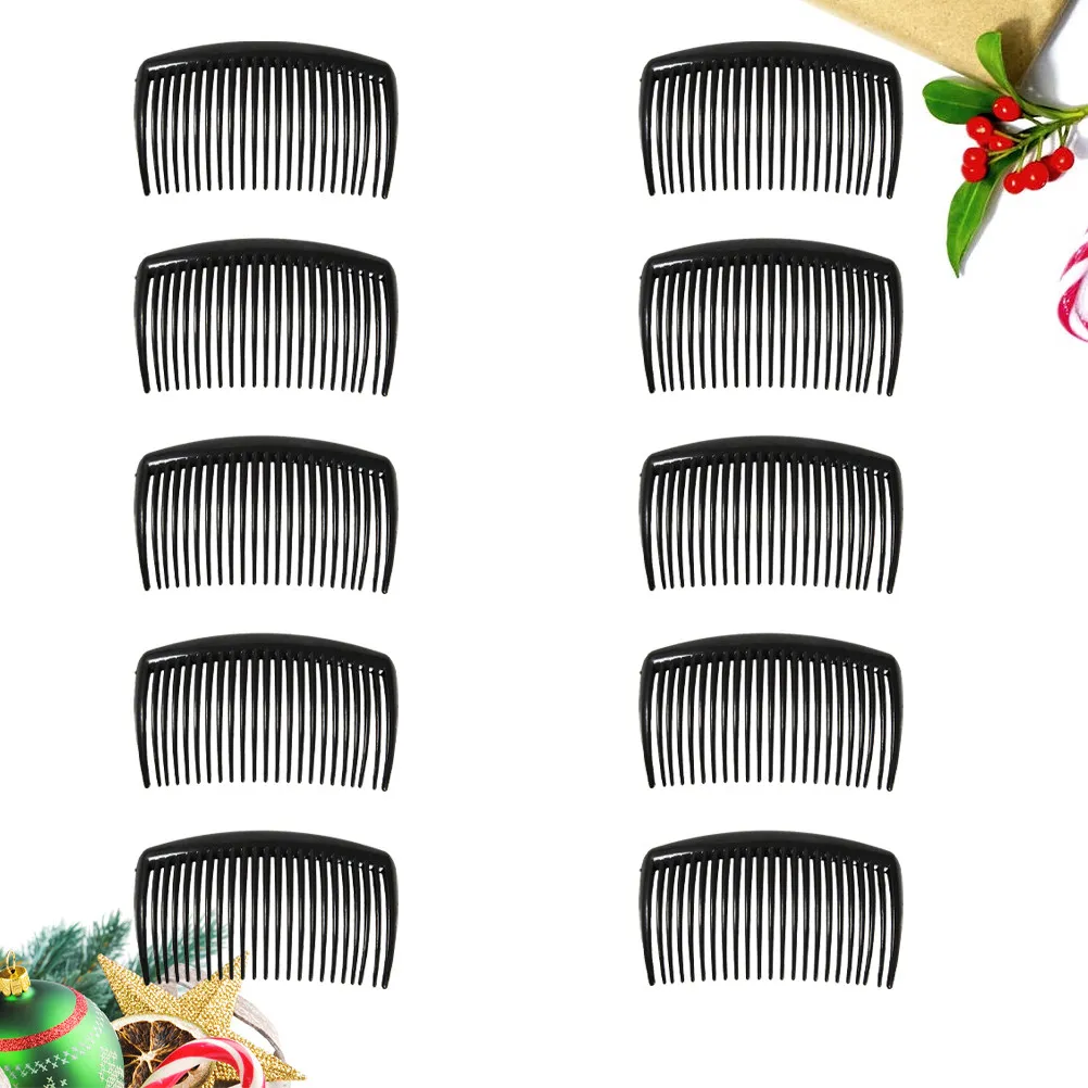 10Pcs Flexible Plastic Hair Combs Wide Teeth Smooth Polished Comb for Daily Detangling Curly Straight Wavy Hair Minimize Split