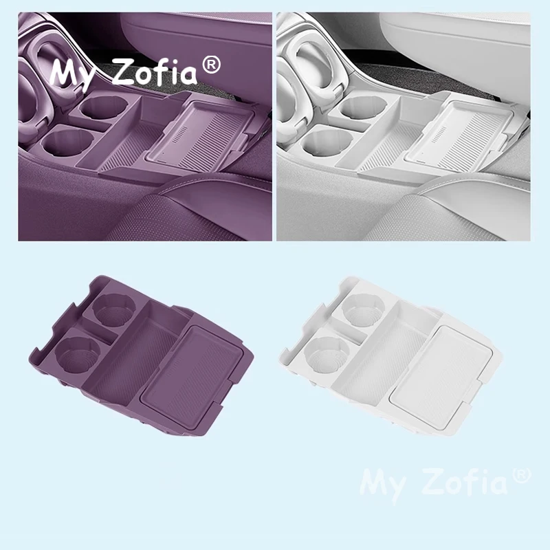 For Leapmotor B10 2025 2026 Car Armrest Under Storage Box Organizer Tray Card Coin Stowing Tidying Interior Storage Accessories