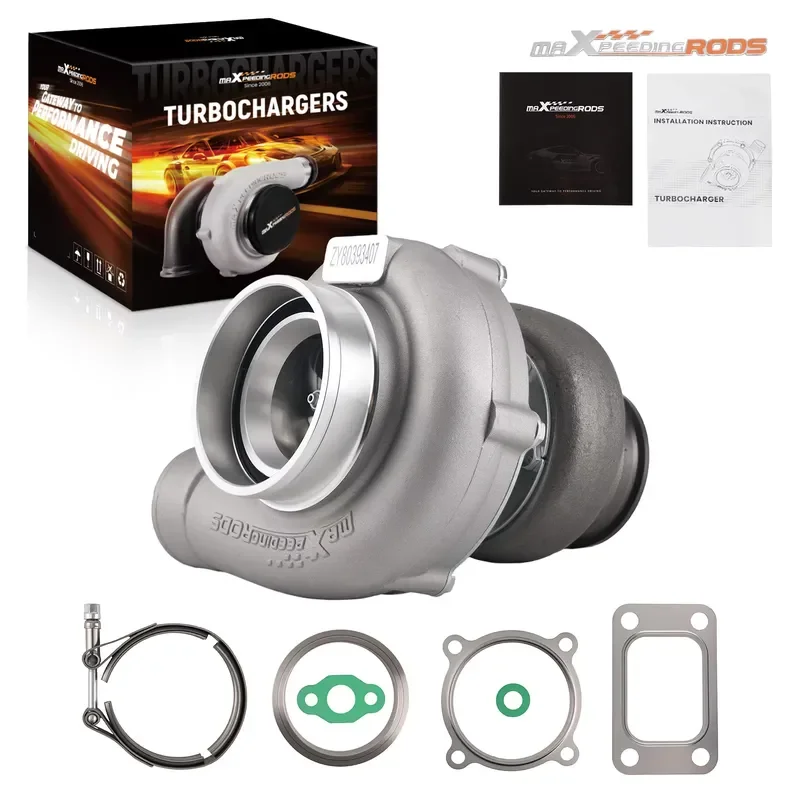 GT3582 GT35 Turbocharger T3 A/R .63 Water Cooled for All 4/6 Cylinder and 2.5L-6.0L Engines universal turbo kit