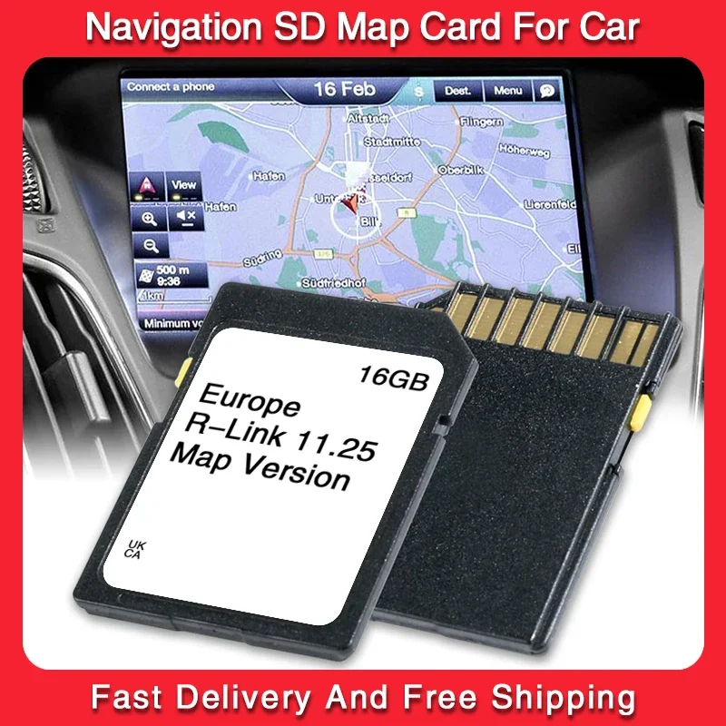 

2024 Carminat R-Link 11.25 for Renault Fluence Scenic SD Card Latest Update GPS Accessories Compatible Navigation for Europe