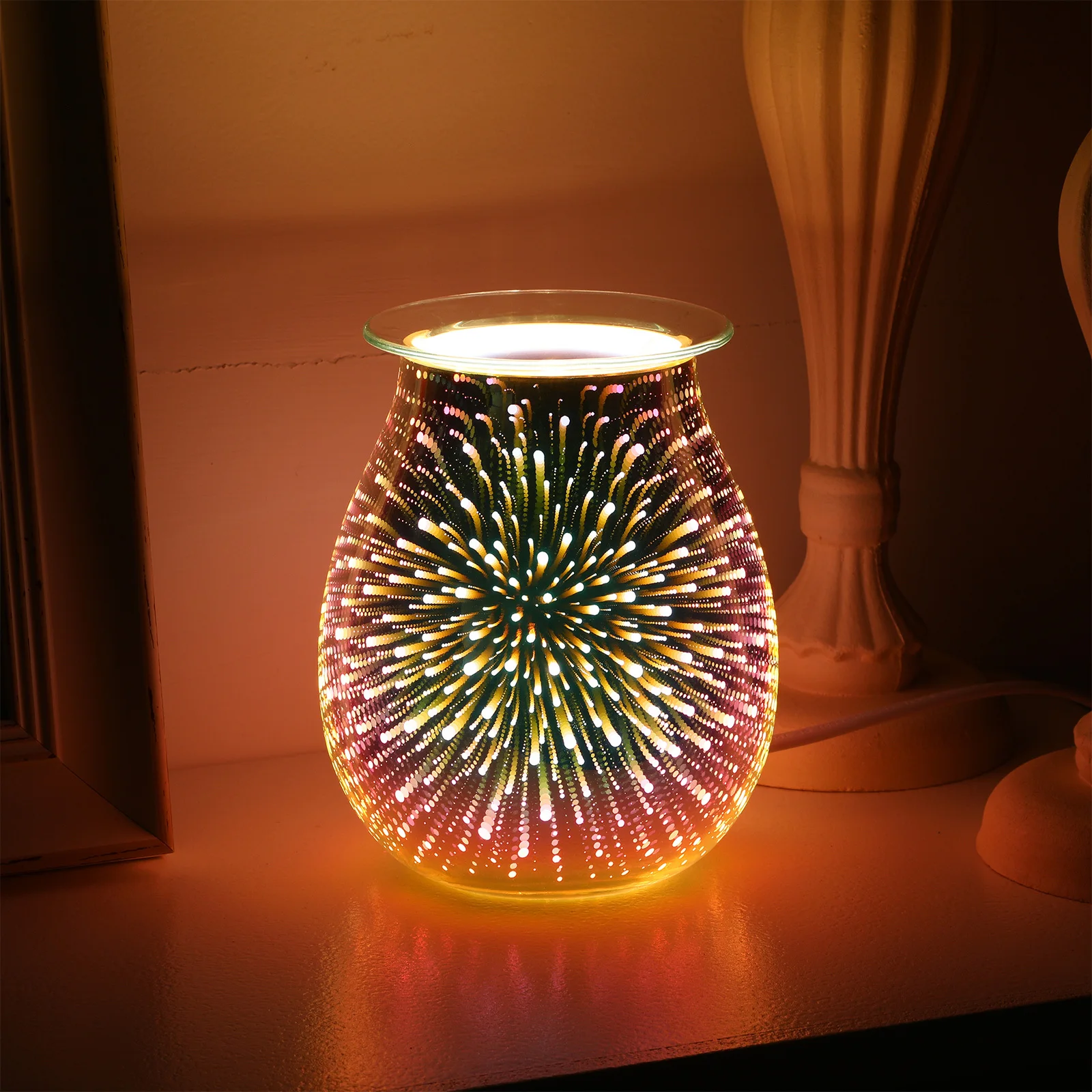 

2Pcs Replacement Wax Warmer Dish Transparent Glass Fragrance Lamp Heating Plate Aromatic Oil Burner Easy to Clean