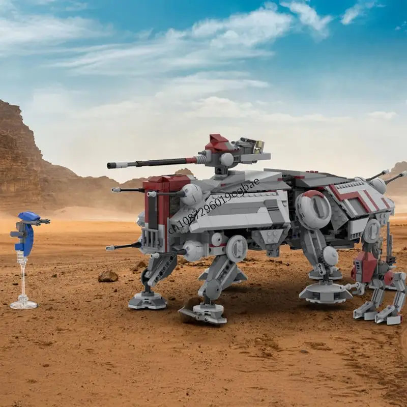 

New 1363Pcs Famous Star Battle Movie Moc At-Te Walker Model Diy Creative Ideas Child Toys Birthday Gifts Building Blocks 7675