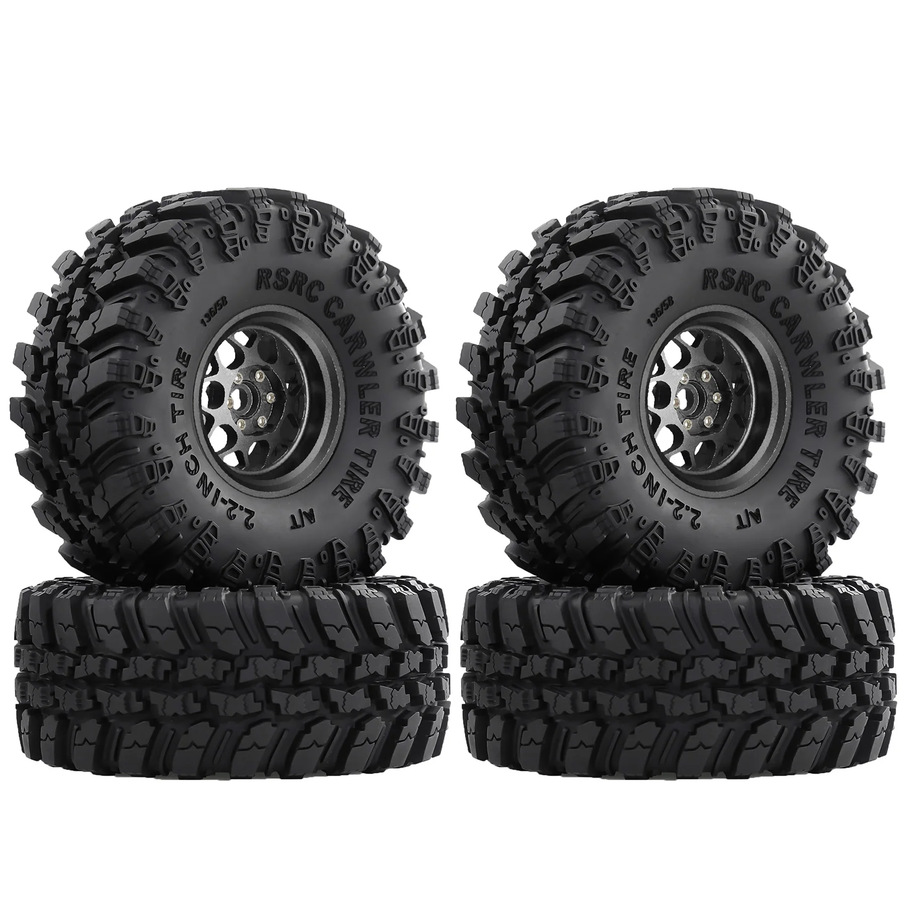 

2.2 RC Гусеничные шины и колеса с замком для 1/10 1/8 Rock Crawler Car Traxxas TRX4 Axial SCX10 II RC4WD CC01 Gen8