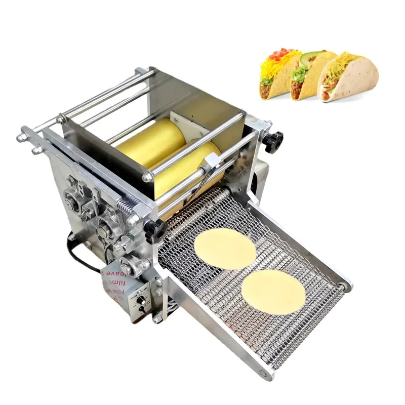 Fully Automatic Industrial Flour Corn Tortilla Maker for Taco Roti Pressed Bread Cereal Products