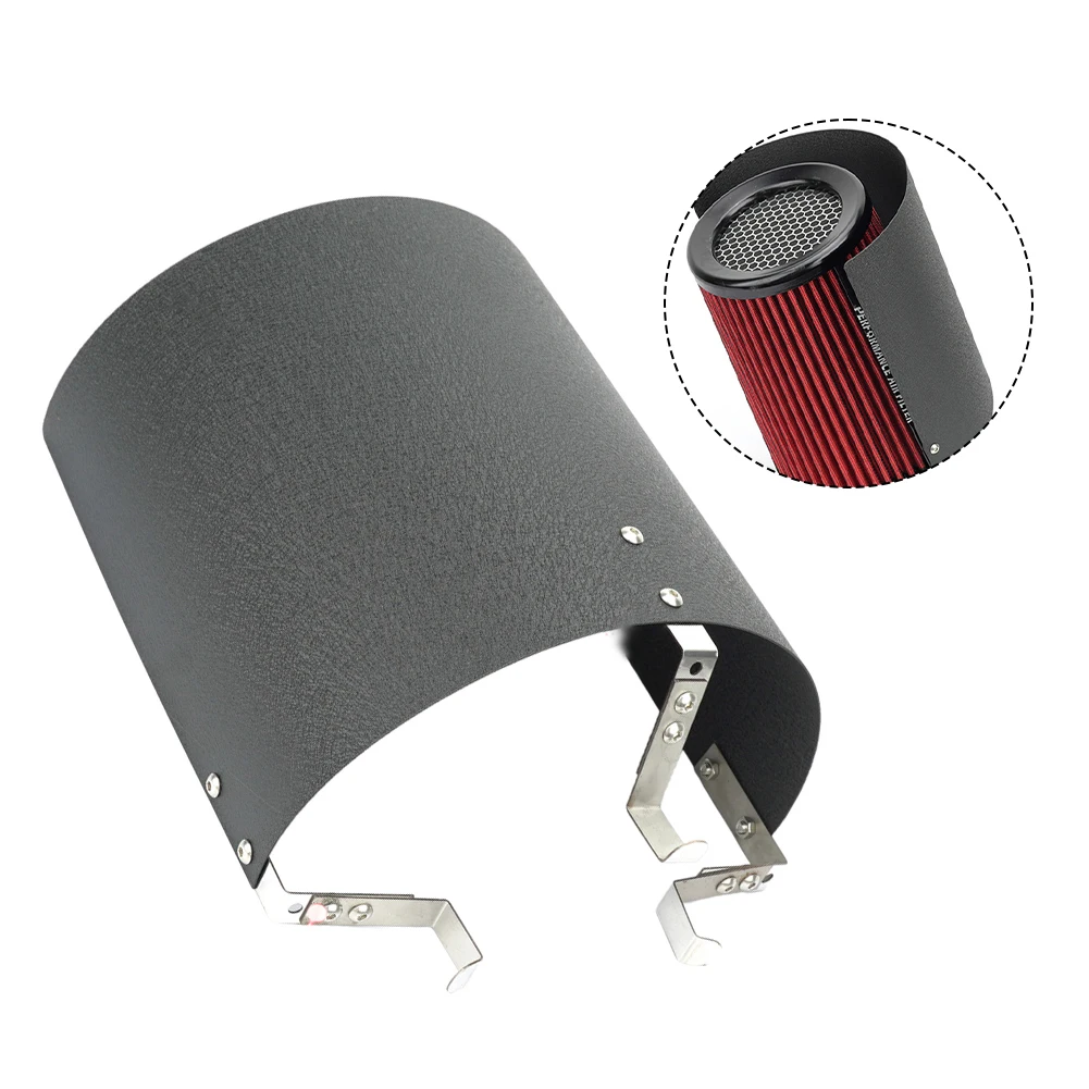 

Автоматическая крышка фильтра на впуске холодного воздуха, теплозащитный экран для 2,5-4-дюймовых конических или цилиндрических фильтров, защитная теплозащитная крышка