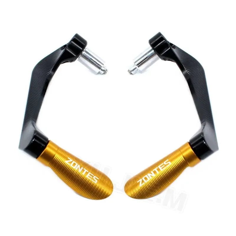 ل Zontes G1 125 ZT125 G1 ZT125U ZT 125 U ZX 310X/دراجة نارية 7/8 "22 مللي متر CNC المقود القبضات دواسة فرامل عتلات الحرس حامي #6