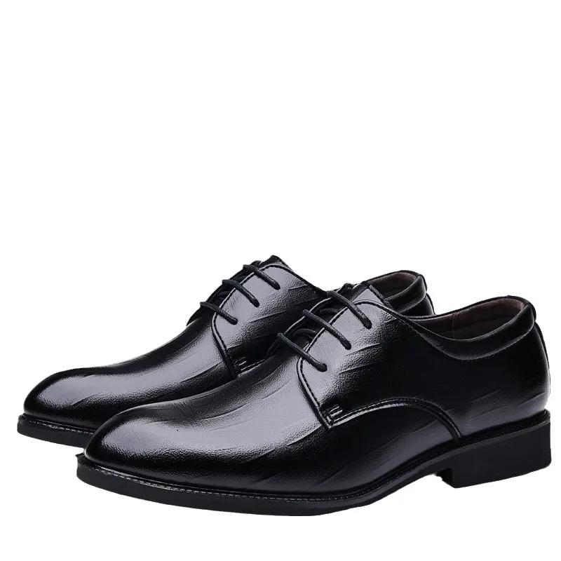 

2026 New Mens Leather Dress Shoes Men's Formal Social Male Shoe Casual Business Pointed Toe Luxury Party Designer Shoes for Men