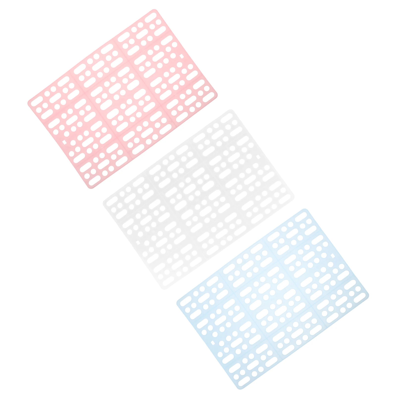 

3pcs Pet Foot Pads Durable Plastic Grid Mats Bunny Cage Rabbit Guinea Pig Chinchilla Hamster Floor Carpet Easy Maintenance