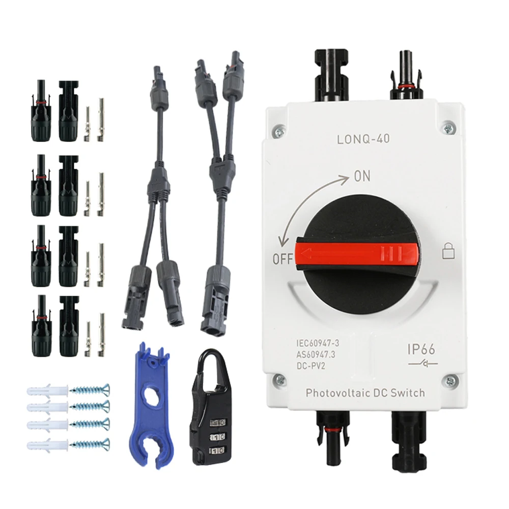 32A 4P PV Direct Current Disconnect Switch Outdoor Dustproof Waterproof Transfer Switch IP66 Photovoltaic Direct Current Switch