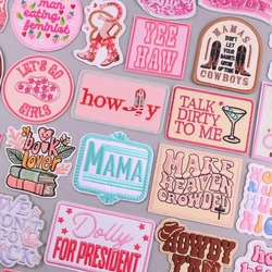 Western Cowboys Iron On Patches For Clothing Thermoadhesive Patch Cowboy Boots/Hat Embroidery Patch On Jacket/Jeans Applique DIY