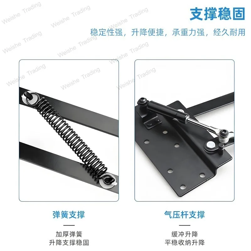 

Multifunctional coffee table dining table desktop folding lifter hydraulic buffer height regulator support frame hardware