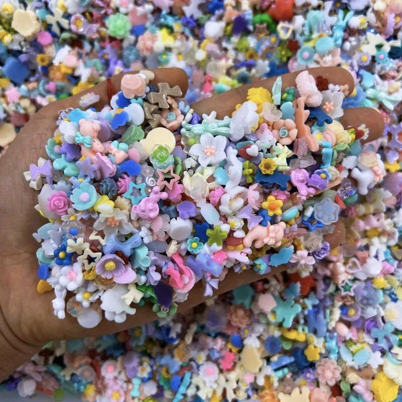 150 pçs 3d seguro resina pingente de unhas rosa em forma de estrela arte em forma de diamante arte do prego pérola arte do prego festival decorações de festa acessórios