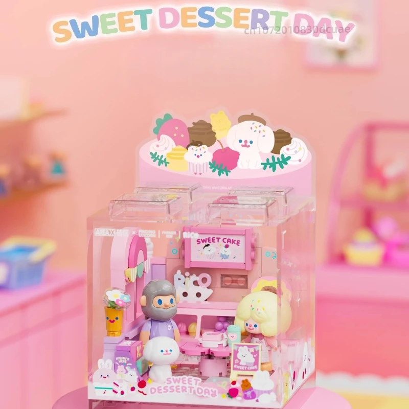 Kotak Blok Bangunan AREAX FINDINGUIICORN FARMER BOB&RiCO Mainan Perakitan Liburan Santai Model Ornamen Hadiah Natal