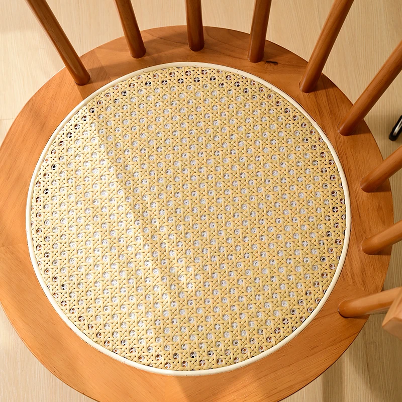 2025 جديد خشب متين الروطان الطعام كرسي فاخر الرجعية مسند الظهر كرسي للمنزل شرفة الترفيه ديكور المنزل الأثاث