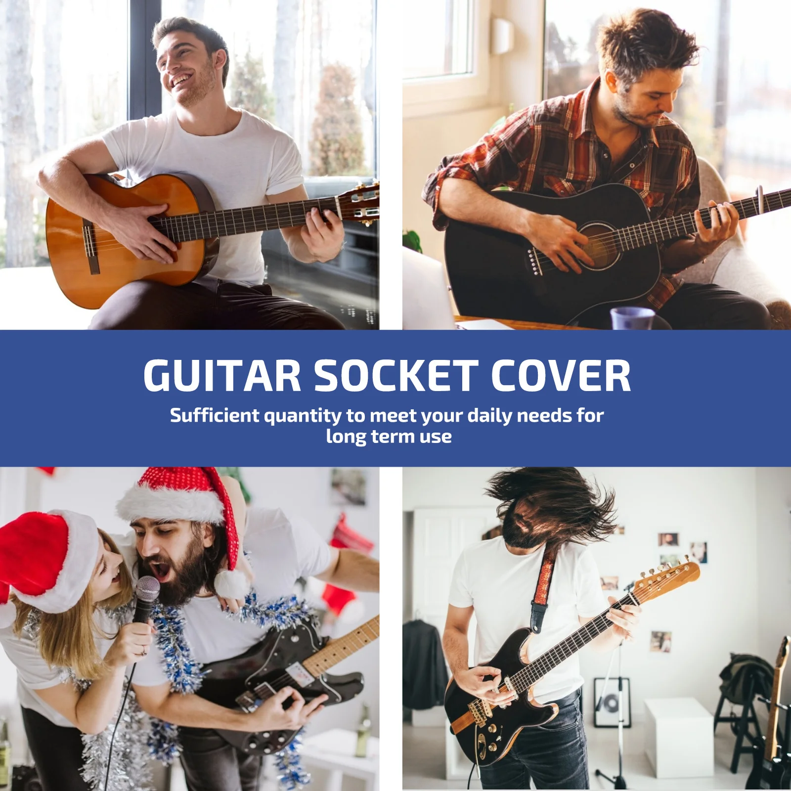 

2 pcs Electric Guitar Jack Cover Zinc Alloy Socket Plate Cat-eye Shape Output Pad Silver Mini Accessories For Bass