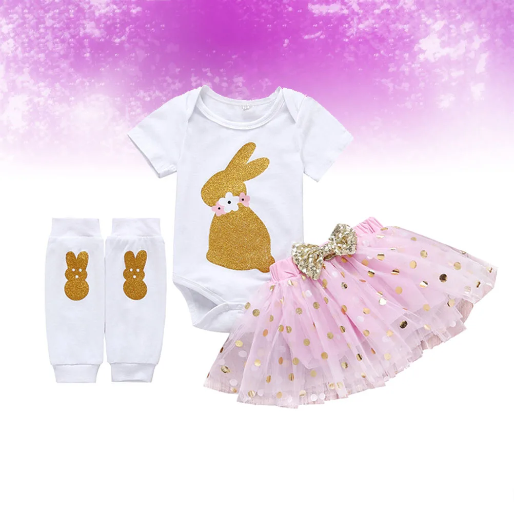 

Easter Rabbit For Kids Children 70Cm Pink Stylish Mesh Skirt Short Sleeve Leg Sleeve Party Festival Wear Comfortable Gift Idea