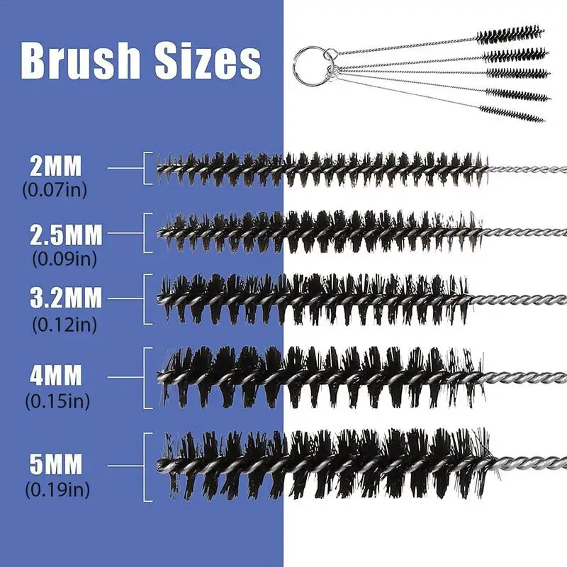 Carb Jet Cleaning Tool 19pcs Needle And Brush Cleaning Tool Set Kit Durable Torch Tip Cleaner Practical Tip Cleaner For