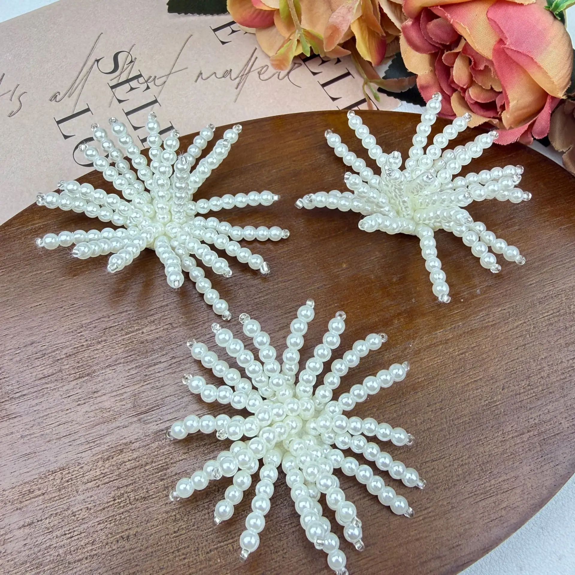 Exquisite Luxury Pearl Firework Jewelry DIY Hair Clips Shoe Flowers Buckles Clothing Decoration Accessories Fashionable Beads