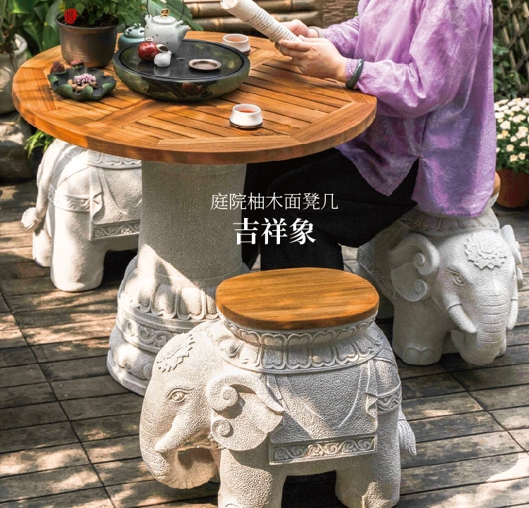 Chinese outdoor stools, patio tables, chairs, balcony, garden layout, courtyard outdoor chairs